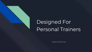 Personal trainer software