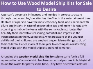 how to use wood model ship kits for sale to desire