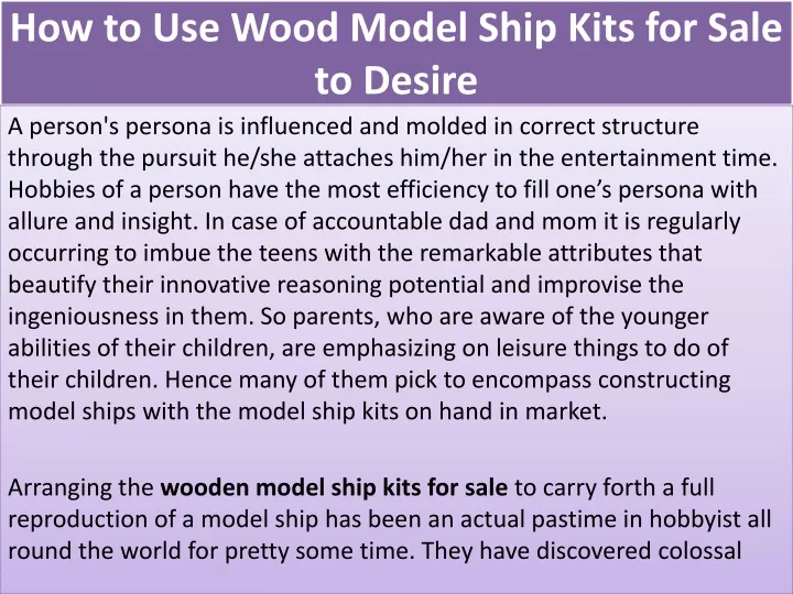 how to use wood model ship kits for sale to desire