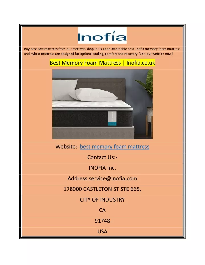 buy best soft mattress from our mattress shop