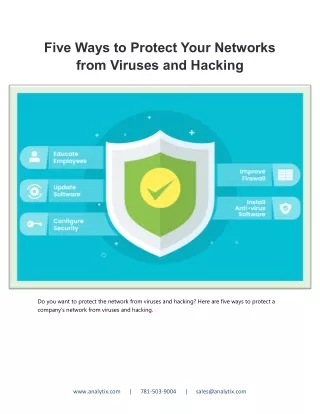 Five Ways to Protect Your Networks from Viruses and Hacking