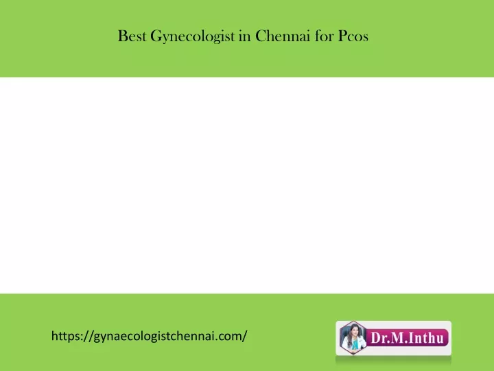 best gynecologist in chennai for pcos