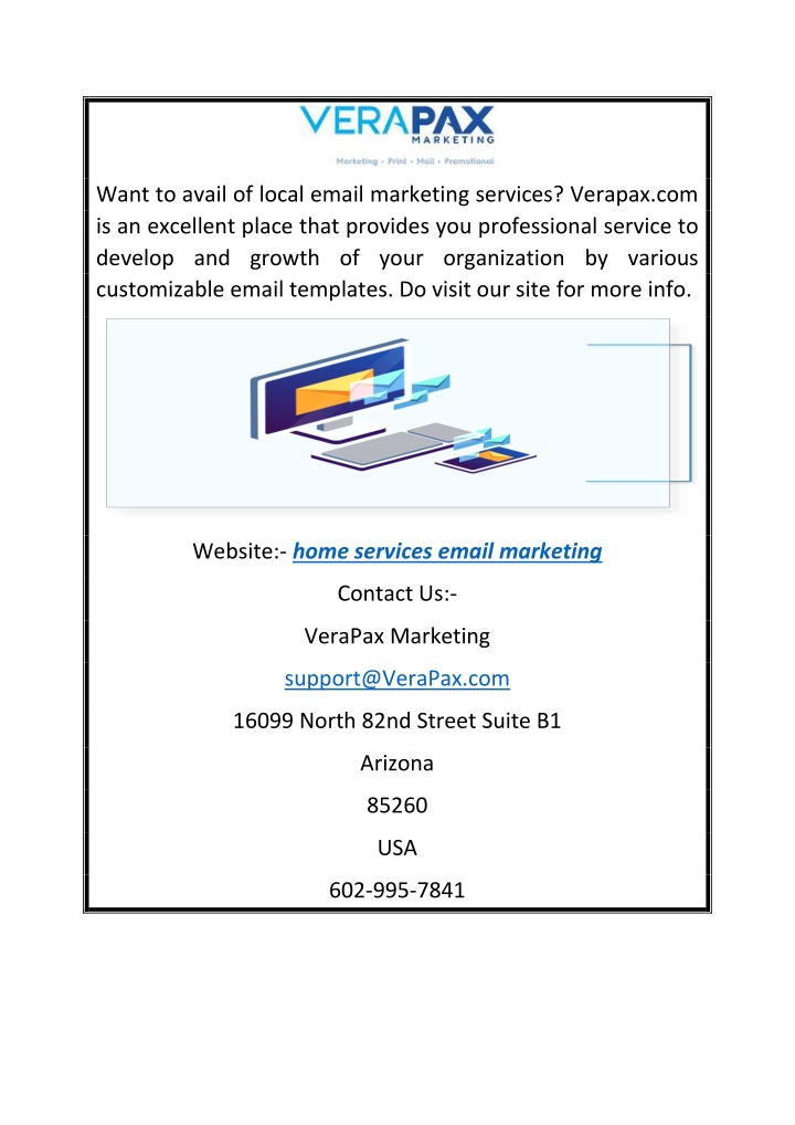 want to avail of local email marketing services