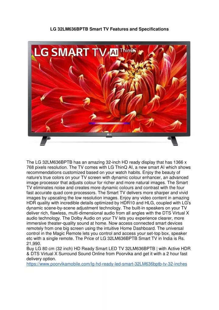 lg 32lm636bptb smart tv features