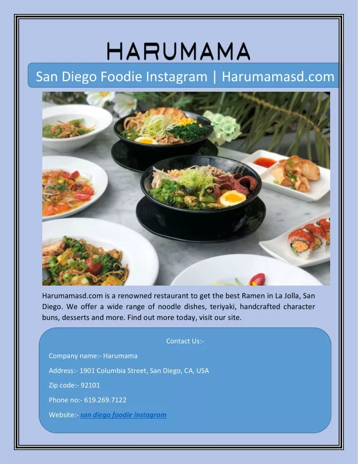 san diego foodie instagram harumamasd com