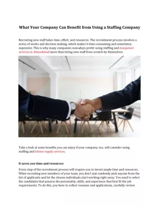 what your company can benefit from using