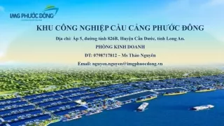 Khu công nghiệp cầu cảng Phước Đông