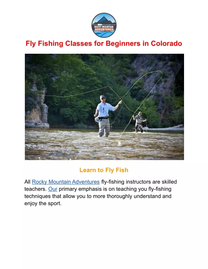 fly fishing classes for beginners in colorado