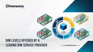 BIM levels offered by a leading BIM service provider