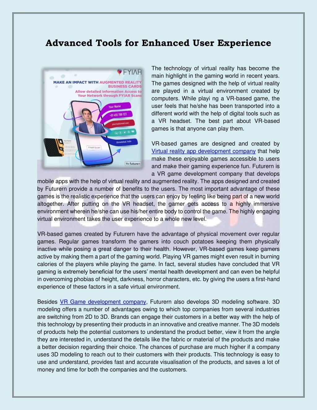 PPT - Advanced Tools for Enhanced User Experience PowerPoint ...