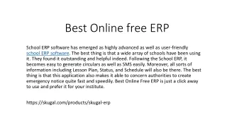 best online free erp