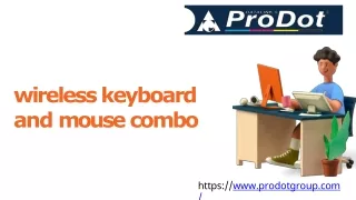 Wireless Keyboard And Mouse Combo | Prodotgroup