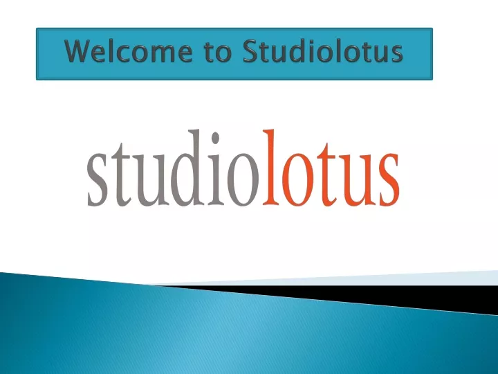 welcome to studiolotus