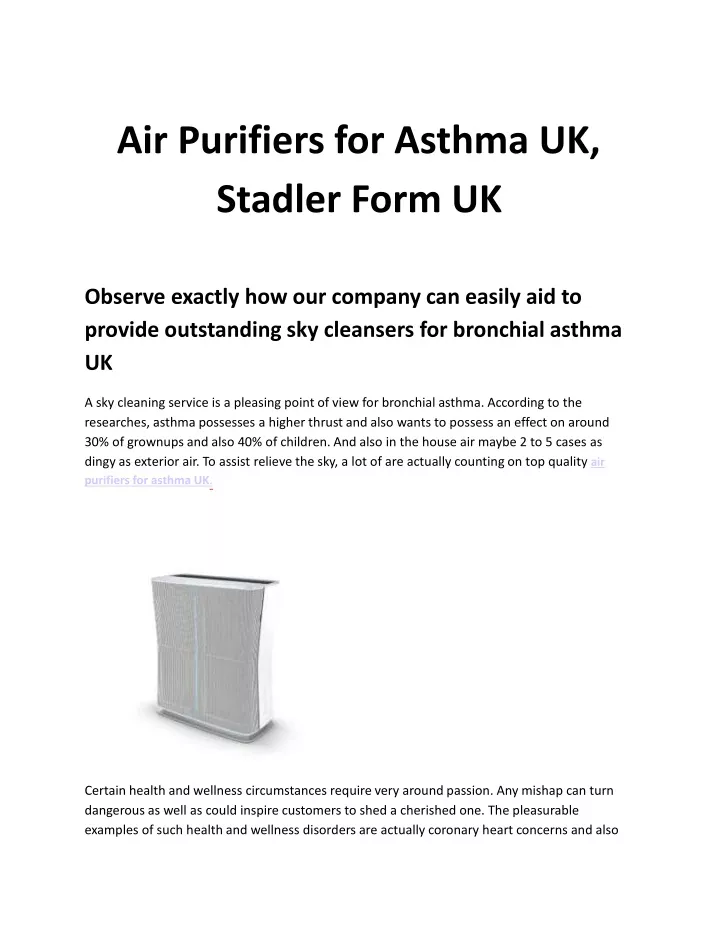 air purifiers for asthma uk stadler form uk