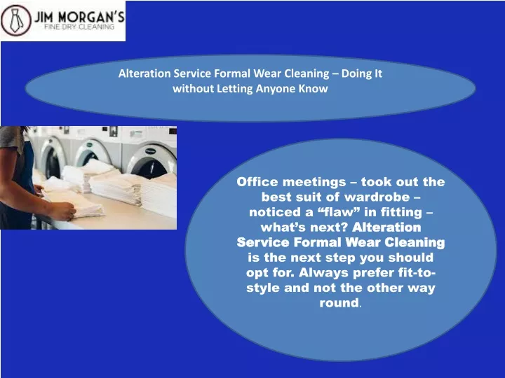 alteration service formal wear cleaning doing
