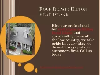 Roof Repair Hilton Head Island