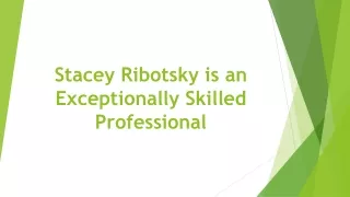 stacey ribotsky is an exceptionally skilled professional