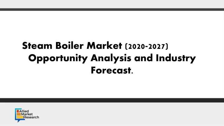 opportunity analysis and industry forecast 2016