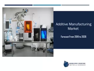 Additive Manufacturing Market to be Worth US$14,442.329 million by 2026