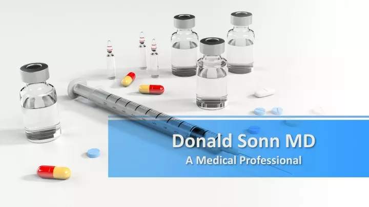 donald sonn md a m edical p rofessiona l