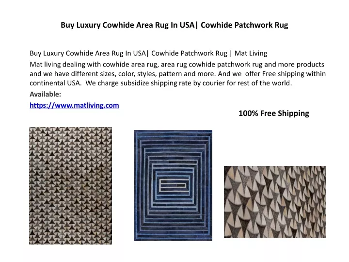 buy luxury cowhide area rug in usa cowhide patchwork rug