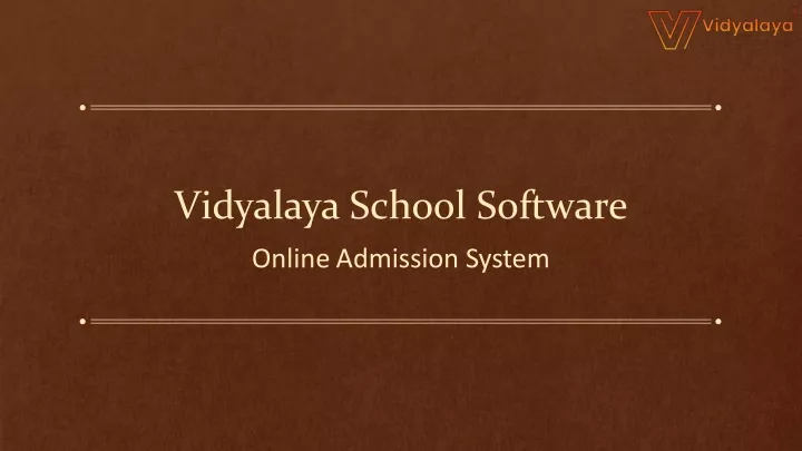 vidyalaya school software