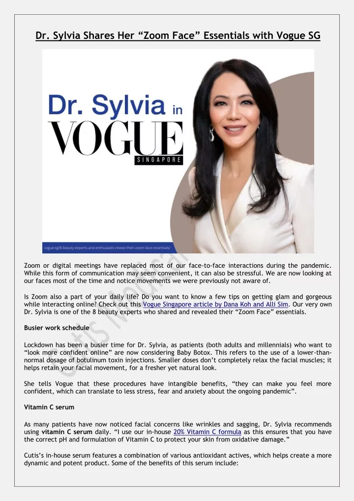 dr sylvia shares her zoom face essentials with