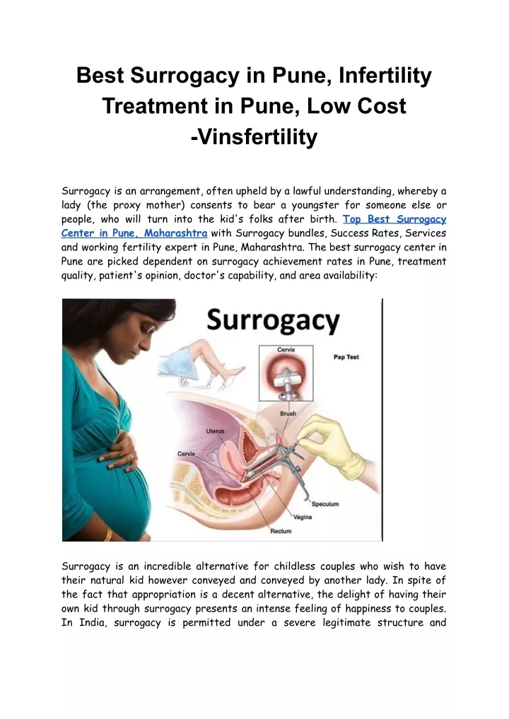 best surrogacy in pune infertility treatment