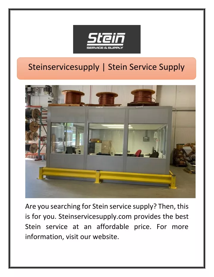 steinservicesupply stein service supply