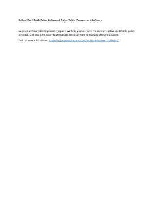 online multi table poker software poker table