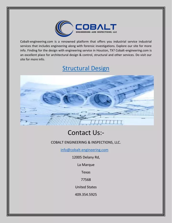 cobalt engineering com is a renowned platform