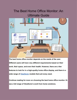the best home office monitor an ultimate guide