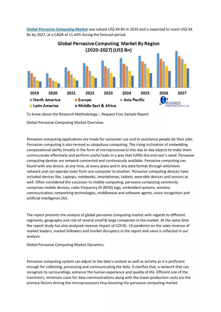 global pervasive computing market was valued