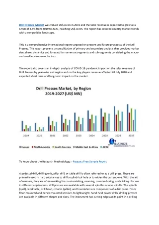 drill presses market was valued us xx bn in 2019