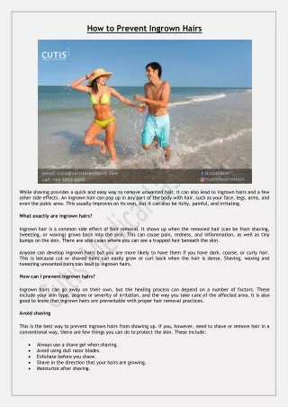how to prevent ingrown hairs