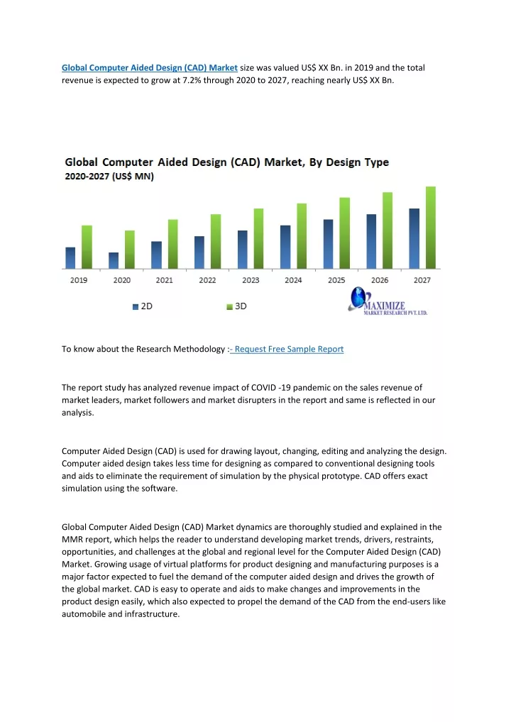 global computer aided design cad market size