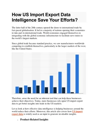 how us import export data intelligence save your
