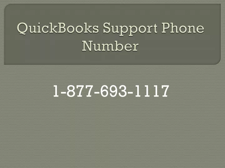 quickbooks support phone number