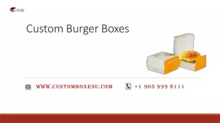 Burger Boxes with Printed logo & Design in Texas