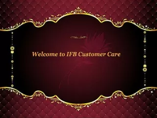 IFB Customer Care in Mumbai