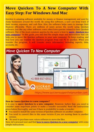 move quicken to a new computer with easy step