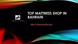Top Mattress Shop in Bahrain