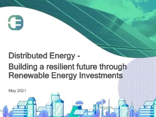 Building a resilient future through Renewable Energy Investments