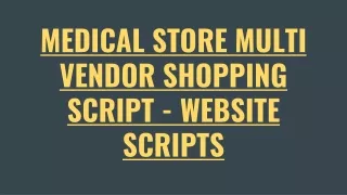 medical store multi vendor shopping script website scripts