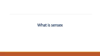 What is Sensex?
