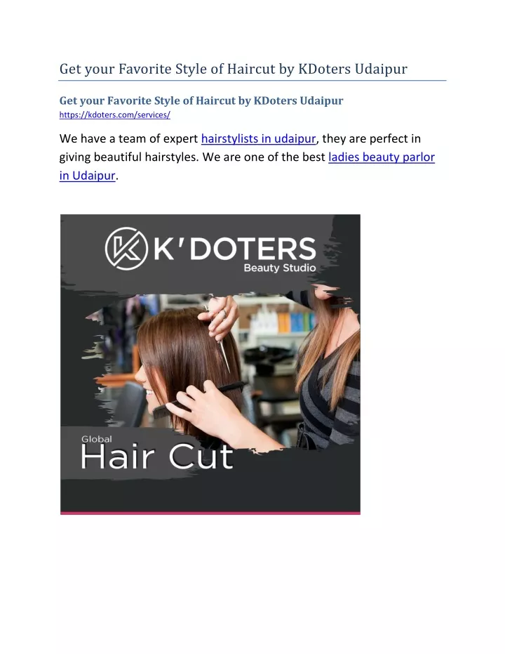 get your favorite style of haircut by kdoters