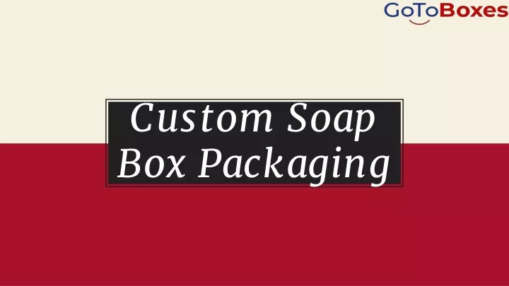 custom soap box packaging