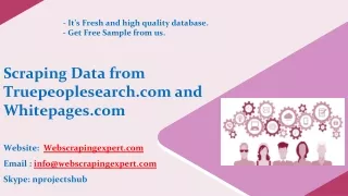 scraping data from truepeoplesearch com and whitepages com