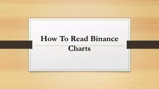 How To Read Binance Charts
