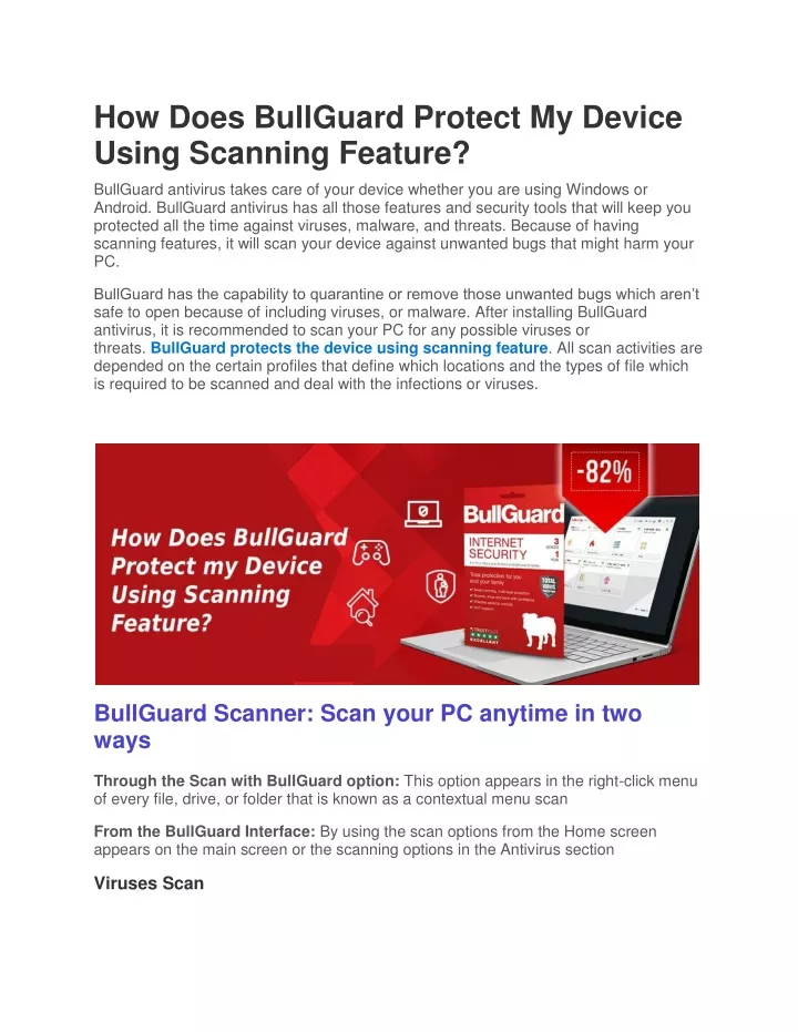 how does bullguard protect my device using